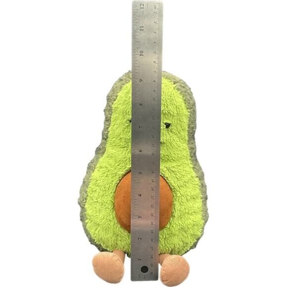 Jellycat London Amuseable Avocado Plush Toy With Smiley Face & Dangly Legs 12" - Picture 7 of 7
